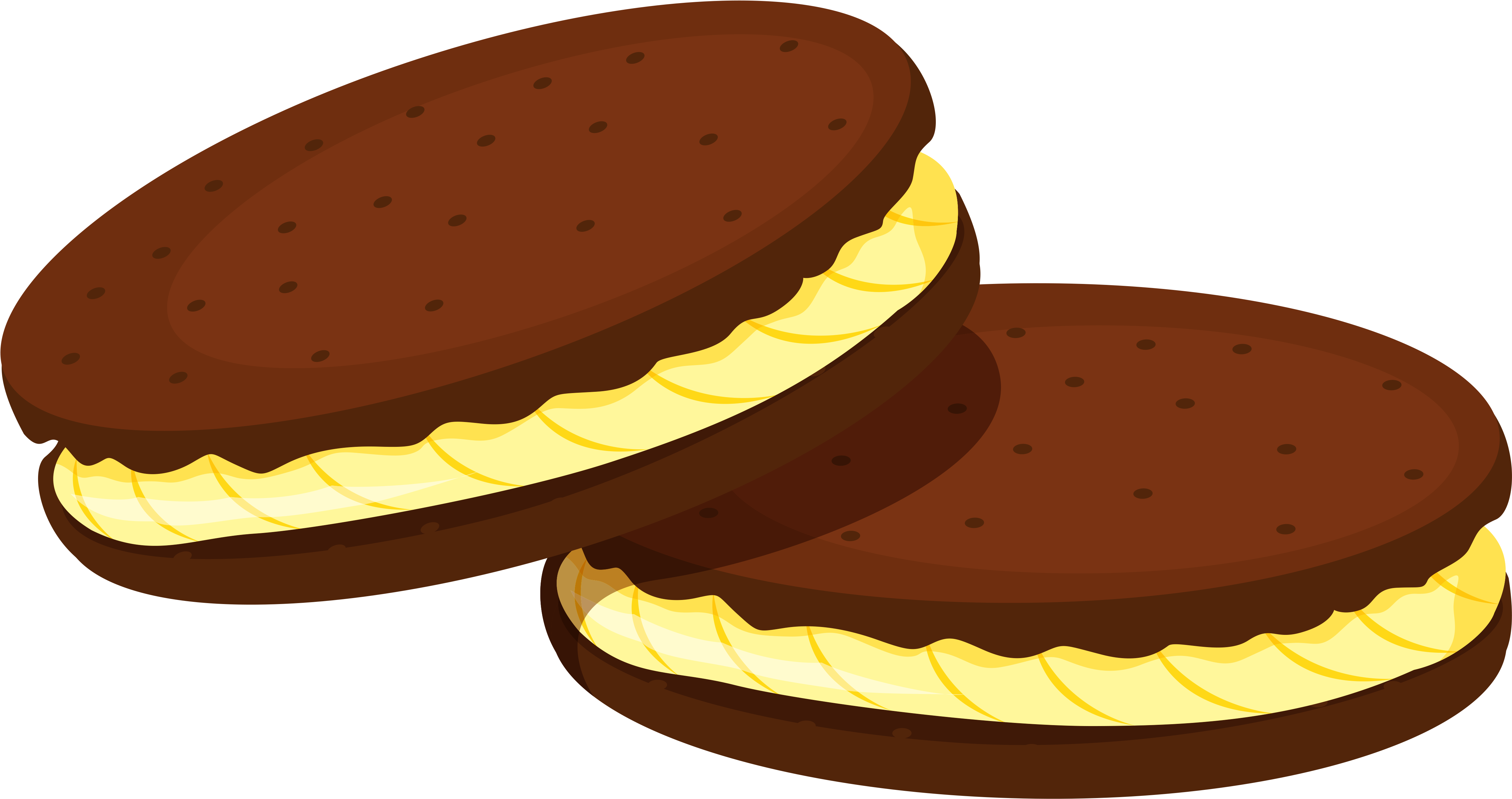 Chocolate Cake Slice Clipart Download - Biscuit Clipart (5000x2724)