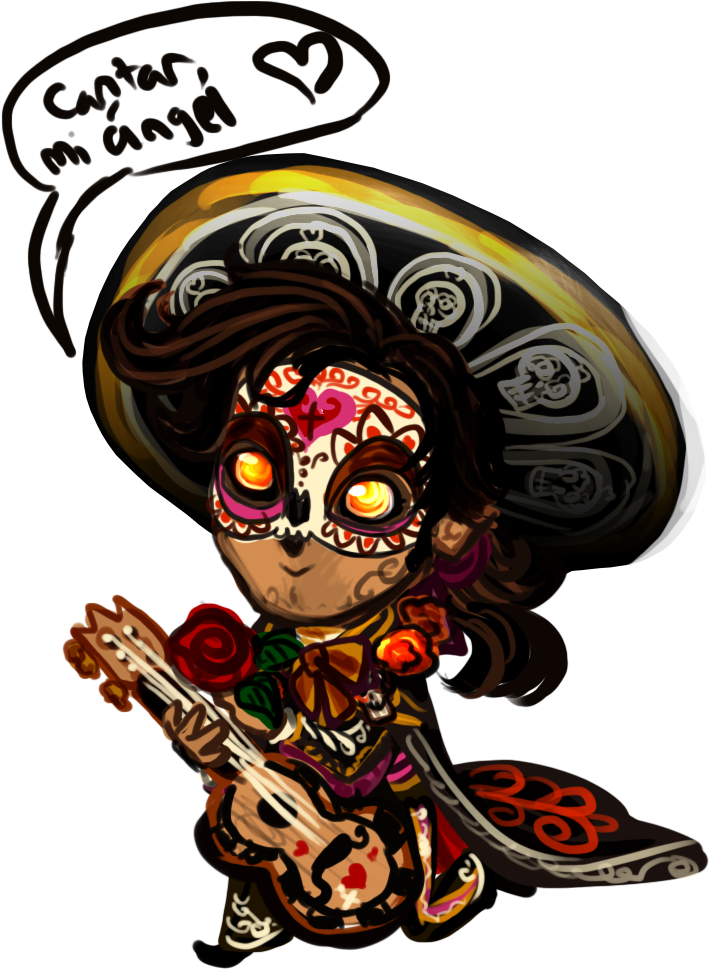 Totec'z Art Pocket Heroes Presents, “phantom Of The - The Book Of Life (828x1064)
