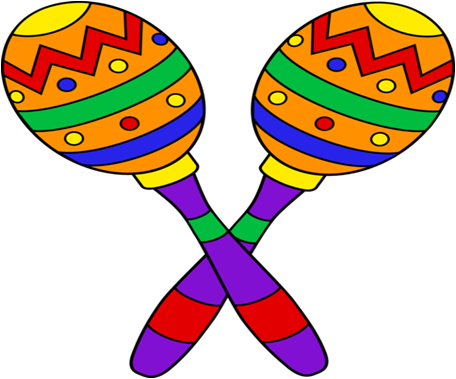 Spanish 1 -ar Ending Verbs Race Or Practice - Fiesta Clip Art (456x379)