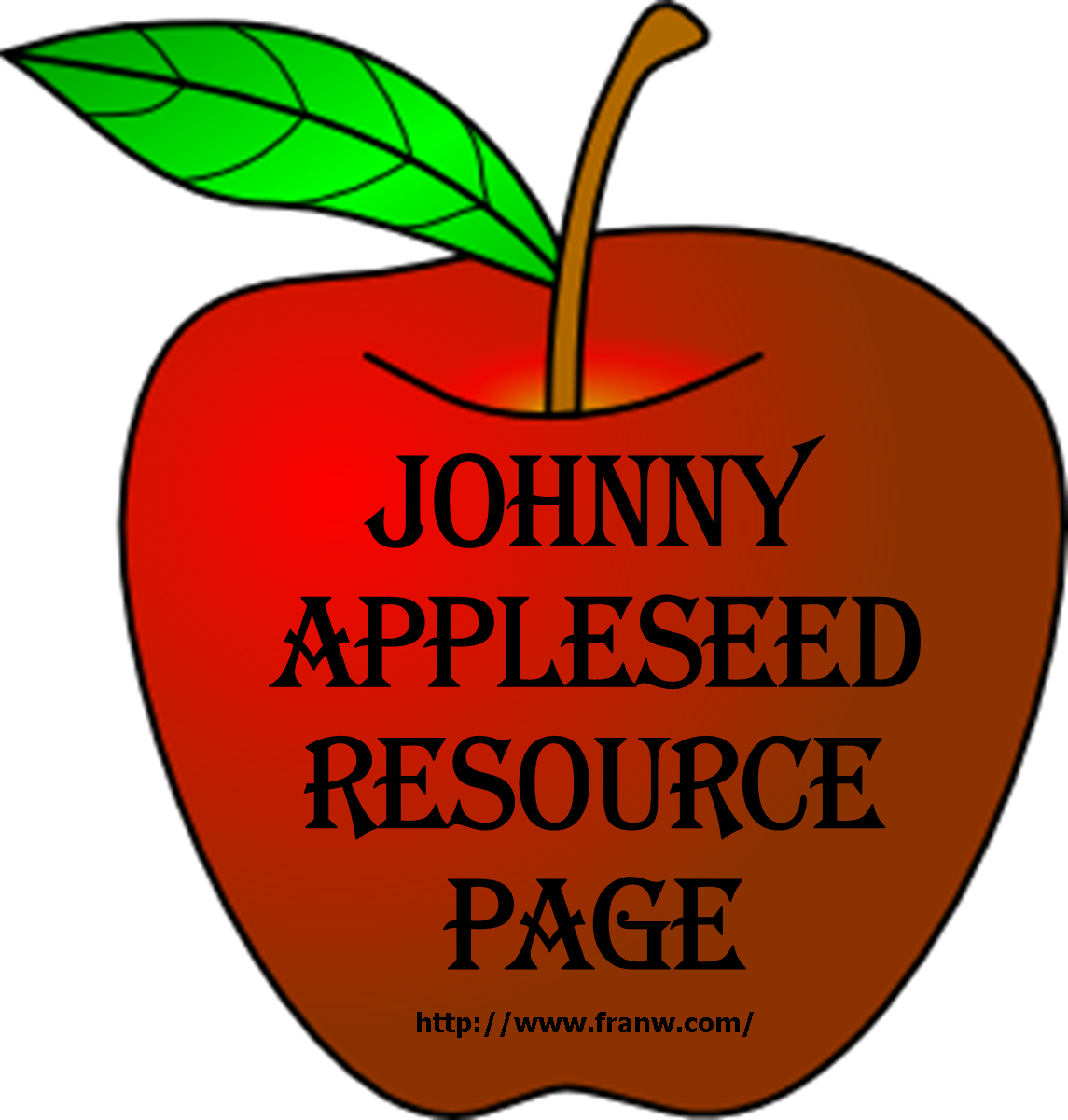 Johnny Appleseed Resource Page - Apple Clip Art (1145x1201)