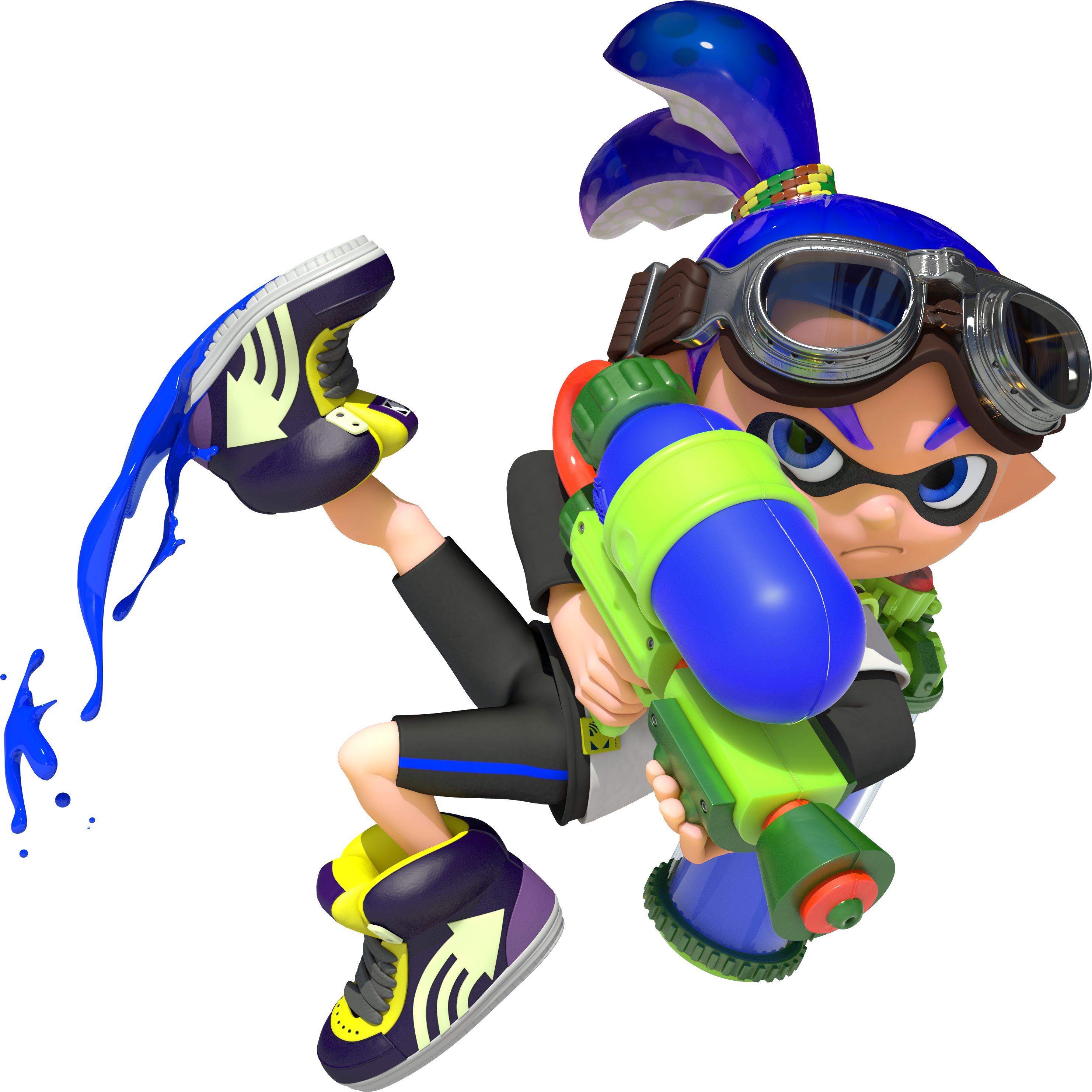 Inkling Boy Splatoon Official Render Game Art By Nintendo - Inkling Boy Splatoon Official Render Game Art By Nintendo (2963x2963)