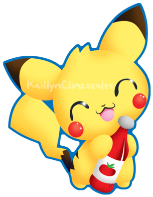 Ketchup I Choose You By Clinkorz - Cartoon (400x400)