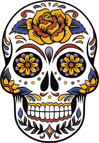 Mariachi Loco Skull - El Dia Del Los Muertos (349x504)