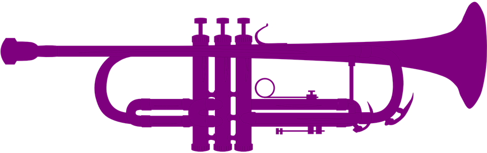 Repertorio - Trumpet Silhouette Png (960x480)
