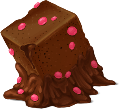 Pin Chocolate Cake Clipart - Pixel Art Chocolate (512x512)