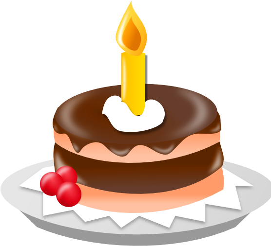 Chocolate Cake Clipart Small Cake - Birthday Cake Clip Art (568x526)
