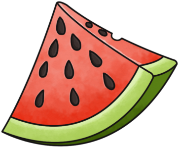 Smart Exchange - Slice Of Watermelon Drawing (420x420)