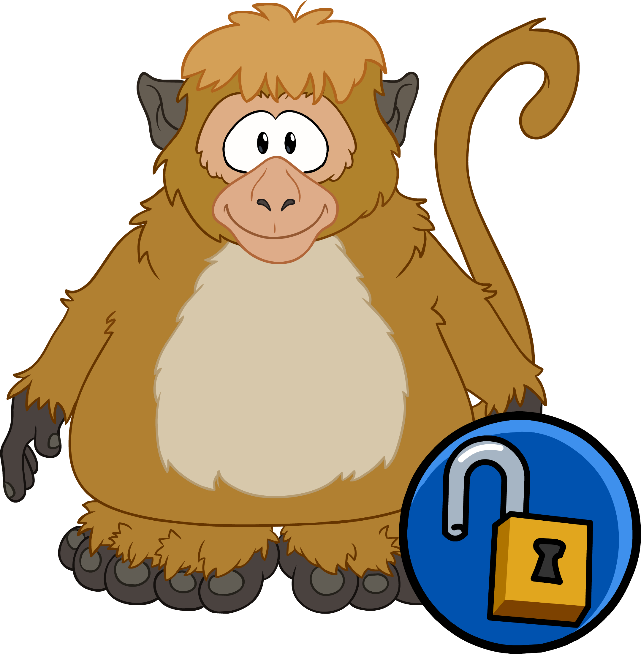 Monkey Costume - Club Penguin Monkey Costume (2159x2202)