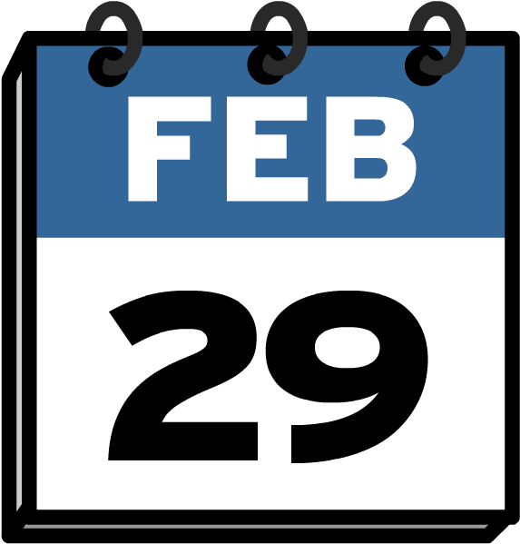 Leap Year - Calendar (880x880)