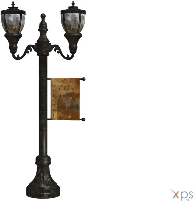 Delightful Antique Street Lamp By Luxxeon By Tiffli - Street (1024x716)