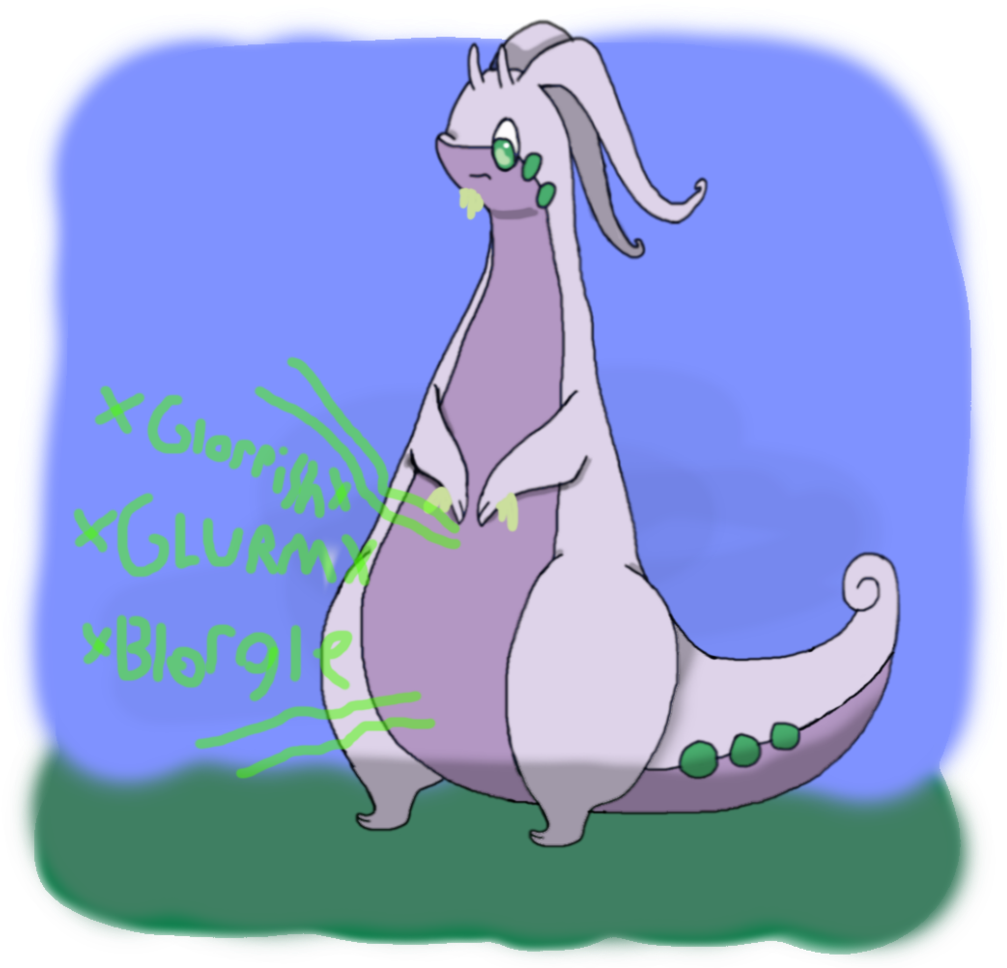 [rq] Hungry Goodra By Killhaloring - Cartoon (1024x1024)