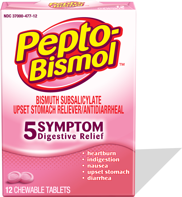 12ctoriginaltablets - Bismuth Subsalicylate Pepto Bismol (1140x1020)