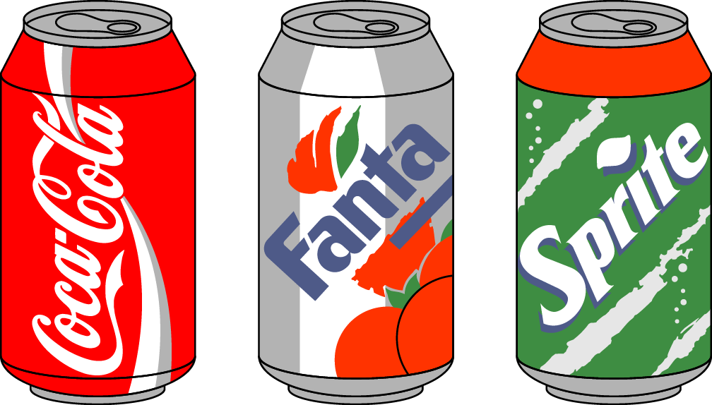 Coca-cola Soft Drink Clip Art - Coca Cola Can Drawing - (1008x574) Png Clip...