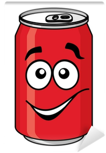 Red Cartoon Soda Or Soft Drink Can Wall Mural • Pixers® - Soft Drink Cartoon (400x400)