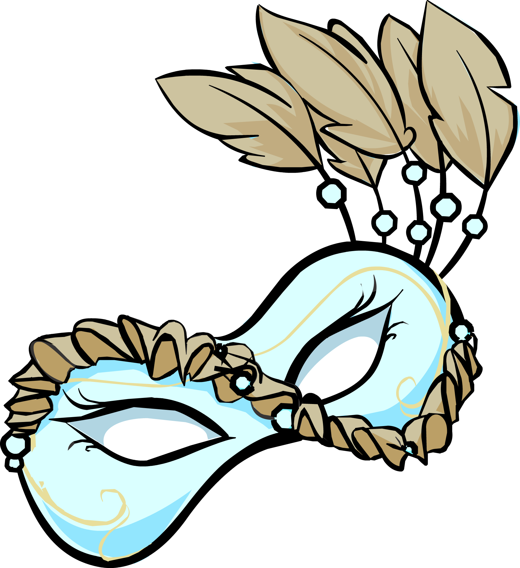 Club Penguin Island Mask Masquerade Ball Club Penguin - Club Penguin Island Mask Masquerade Ball Club Penguin (1793x1957)