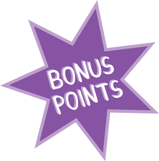 Points Clipart - 2 Bonus Points (510x520)
