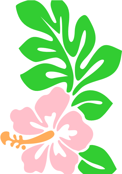 Download Marvelous Hawaiian Flowers Cartoon - Download Marvelous Hawaiian Flowers Cartoon (452x600)