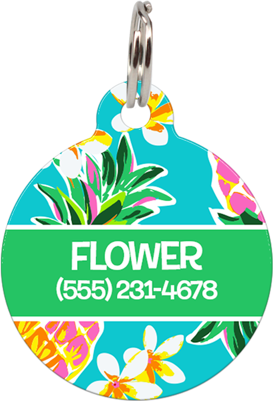 Green Hawaii Personalized Dog Id Tag For Pets - Pendant (803x802)