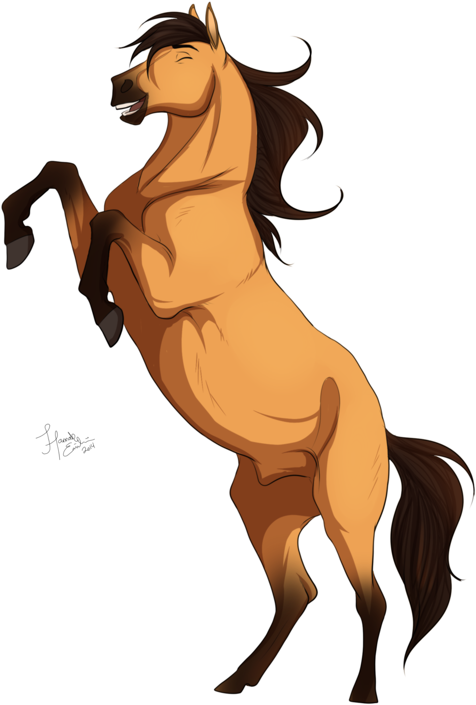 S P I R I T - Spirit Stallion Of The Cimarron Png (1280x1533)