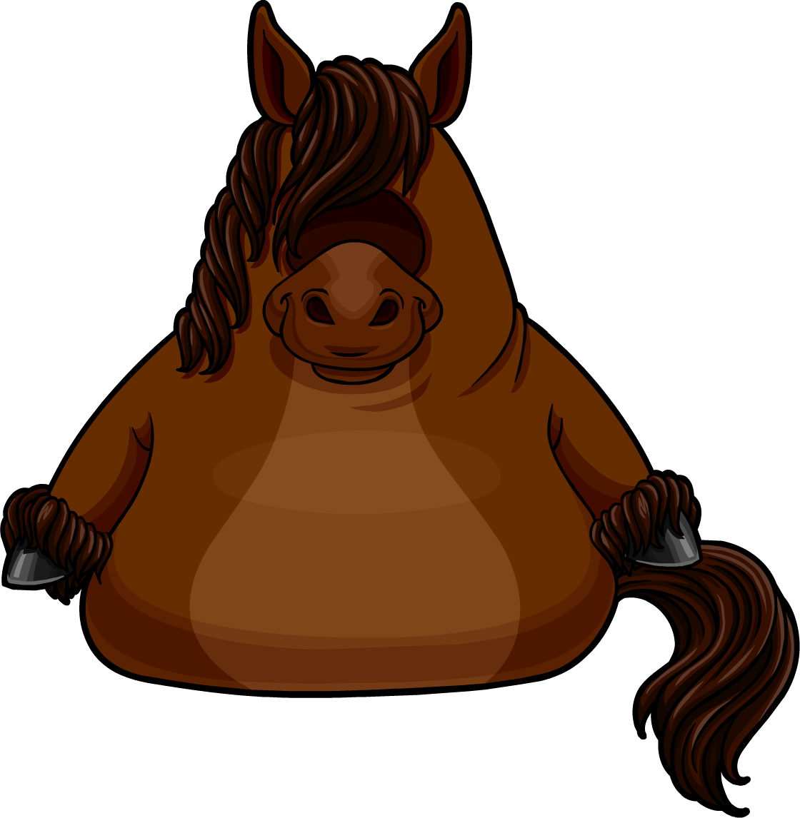 Disfraz De Caballo, 2,000 - Club Penguin Horse Costume (1120x1146)