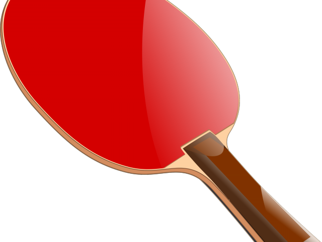 Ping Pong Clipart Bat - Ping Pong Racket Png (640x480)