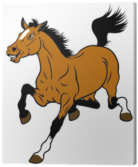 Cartoon Girl Riding A Horse (400x400)