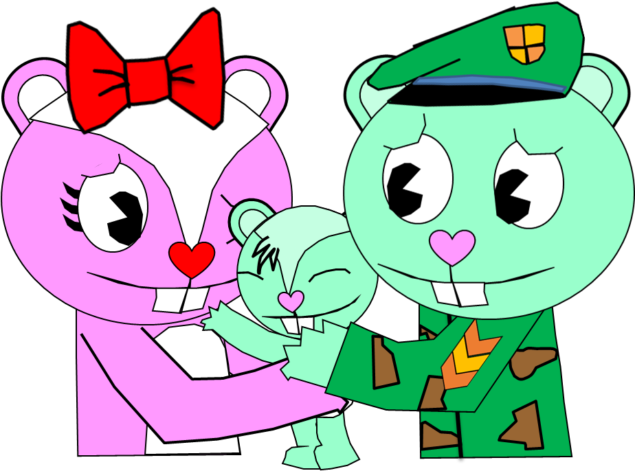 Snicker With His Mommy And Daddy By Markthetreekitty1998 - Cartoon (923x700)