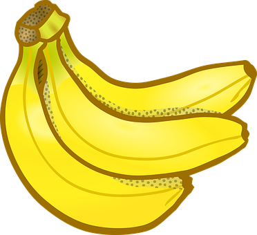 Banana Bunch Education Fruits School Banan - Bunch Of Bananas Clipart (372x340)