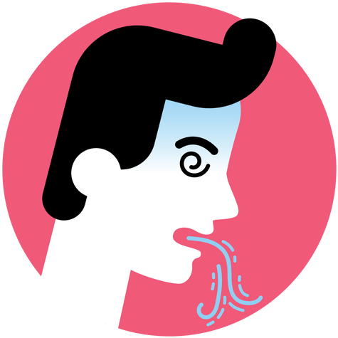 Vomiting Sickness Symptom Icon Transparent Png - Vomiting (512x512)