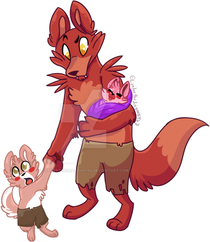 Daddy Foxy By Cynderthedragon5768 Daddy Foxy By Cynderthedragon5768 - Foxy As A Dad (1024x969)
