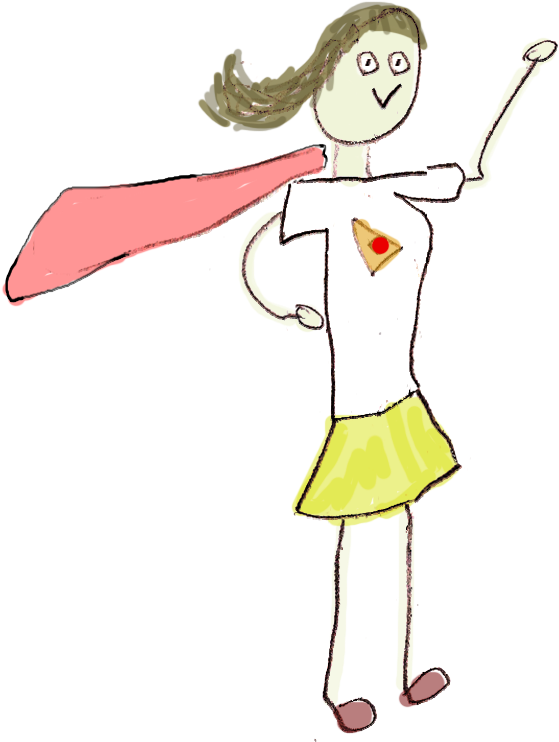 My Mommy Daddy Is An Entrepreneur And She He Is A Superhero - Cartoon (568x747)