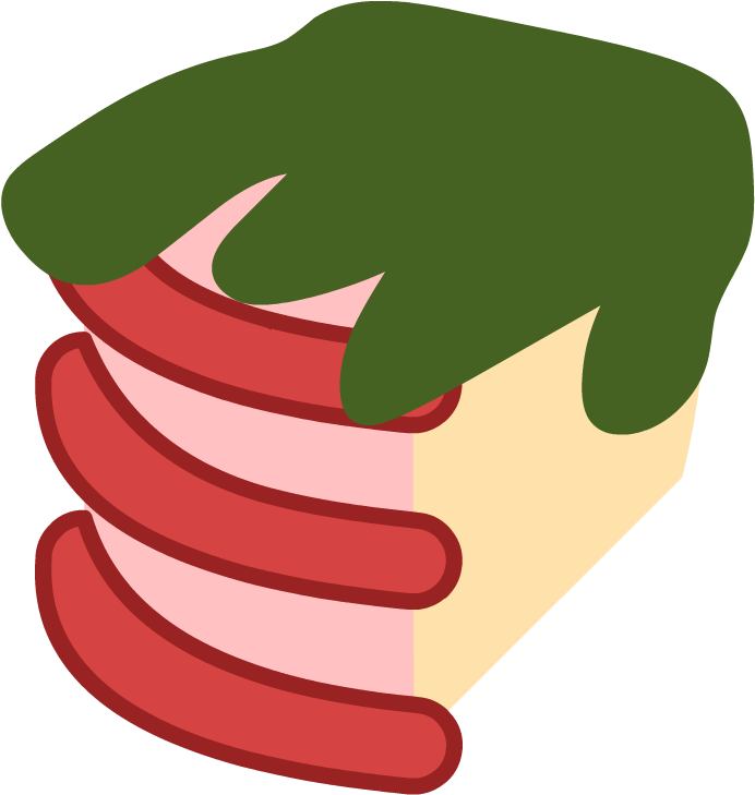 A Slice Of Vomit Cake - Bfdi Strawberry (693x741)