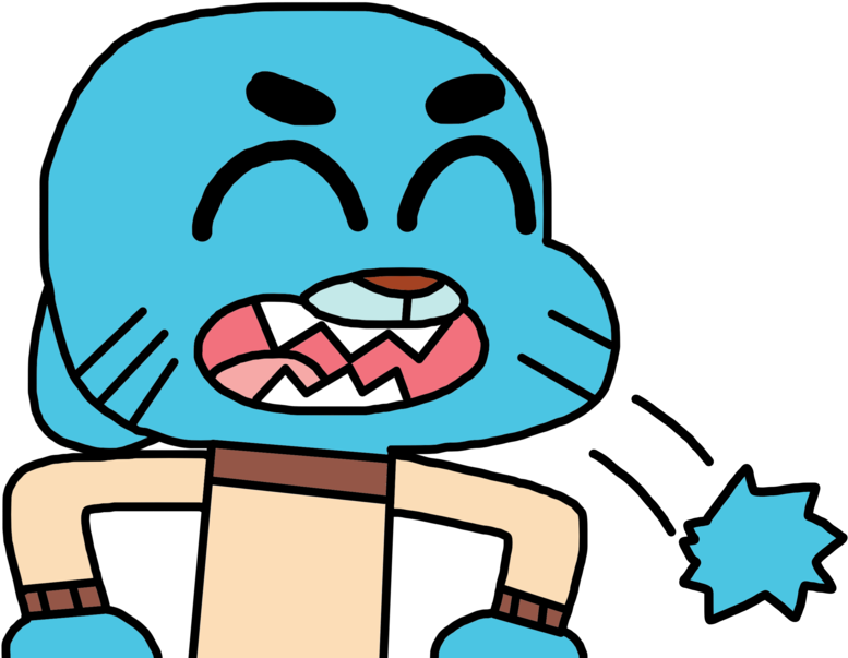 Gumball Vomits A Hairball By Marcospower1996 - Hairball (894x894)