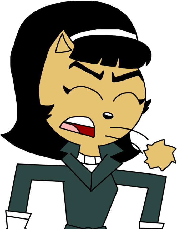 Kitty Katswell Vomits A Hairball By Marcospower1996 - Cat Cough Up Hairball Deviantart (1024x1024)