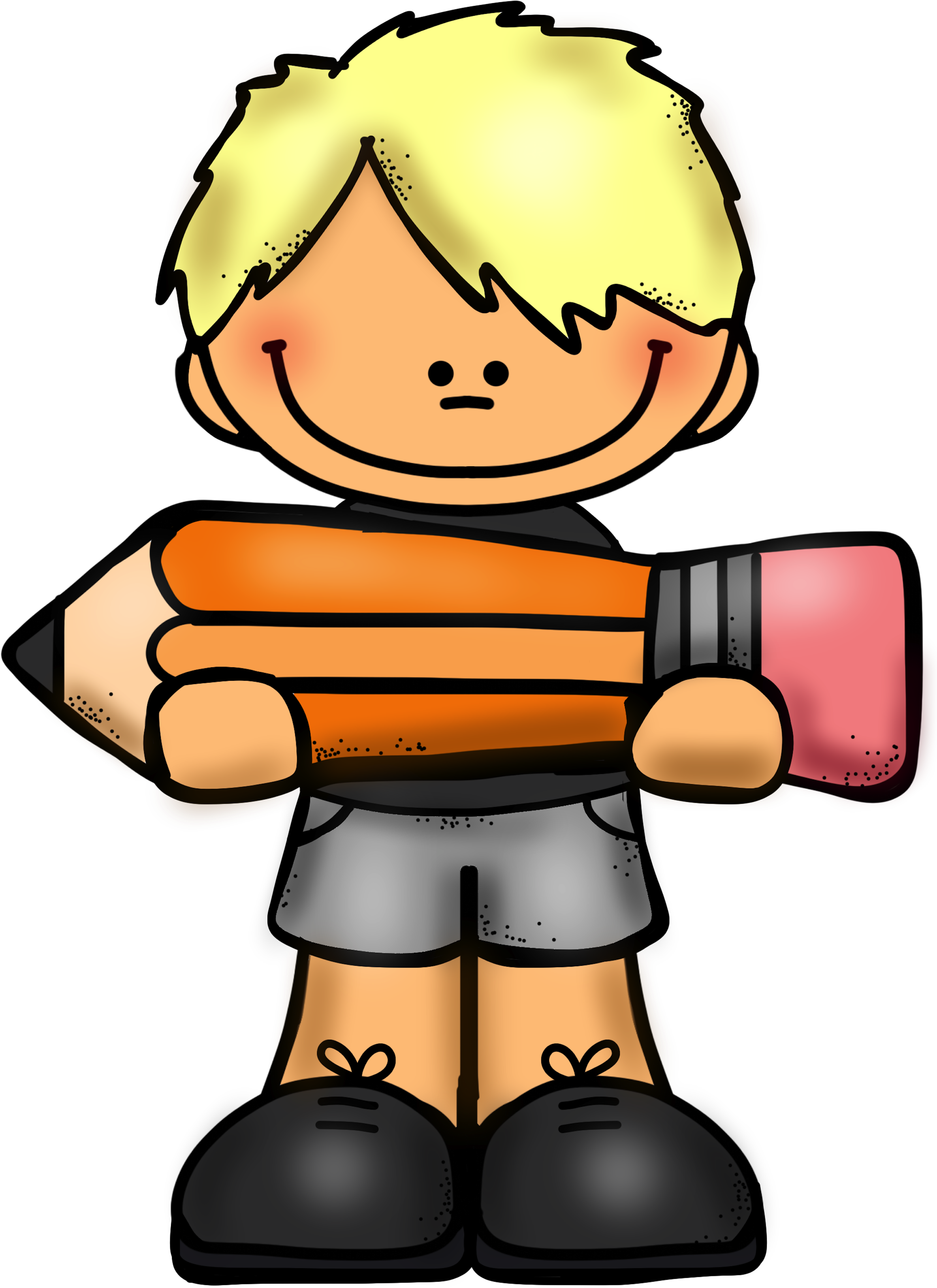 Clip Art School, Girl Clipart, School Clipart, Printable - Niños Educlips (2400x3354)