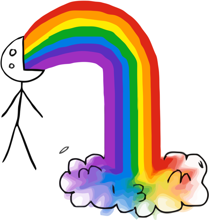 Puke Rainbow 2 By Rober-raik - Puke Rainbows (894x894)