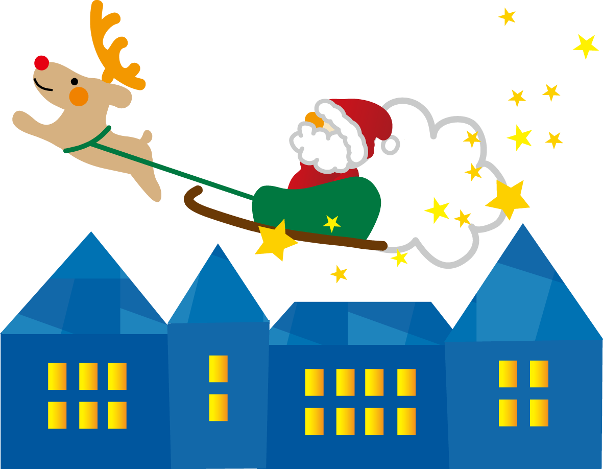 サンタが街にやってくる （ビーチ・ボーイズ） - サンタ が 街 に やってくる イラスト (1181x918)