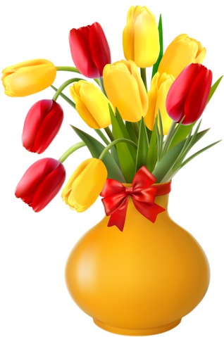 Png Lale Resimleri, Tulip Png Pictures - Flower Vase Png Clipart (529x800)