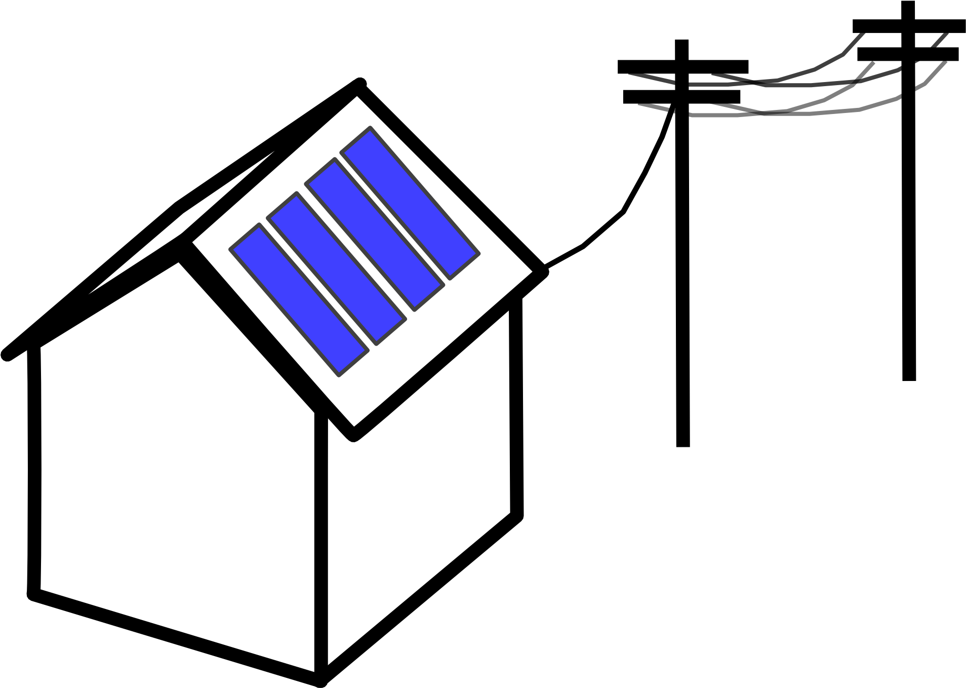 Solar Panels On Houses Clipart (1920x1370)