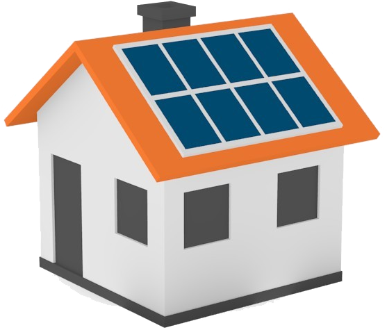 Get Pricing - Cartoon House With Solar Panels (557x509)