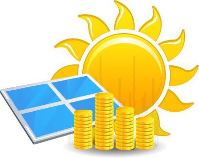 Share The Benefits - Solar Panels Save Money Transparent (409x324)