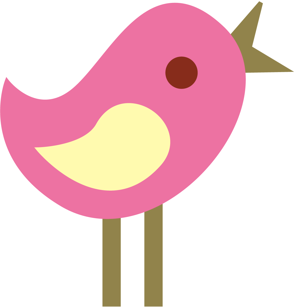 Cute Birdhouse Clipart - Cute Paper Clip Clipart (1125x1171)