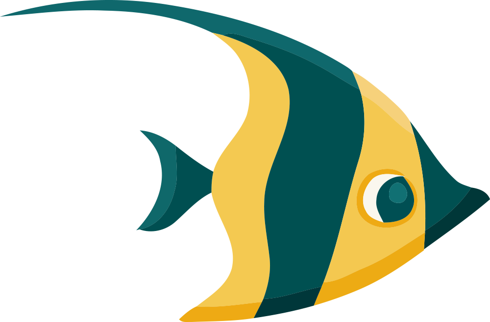 Cartoon Poster Illustration - Fish Cartoon Png (1000x658)