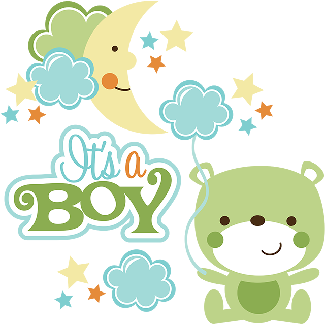 It's A Boy Svg Scrapbook Collection Baby Boy Svg Files - Cute It's A Boy (648x637)