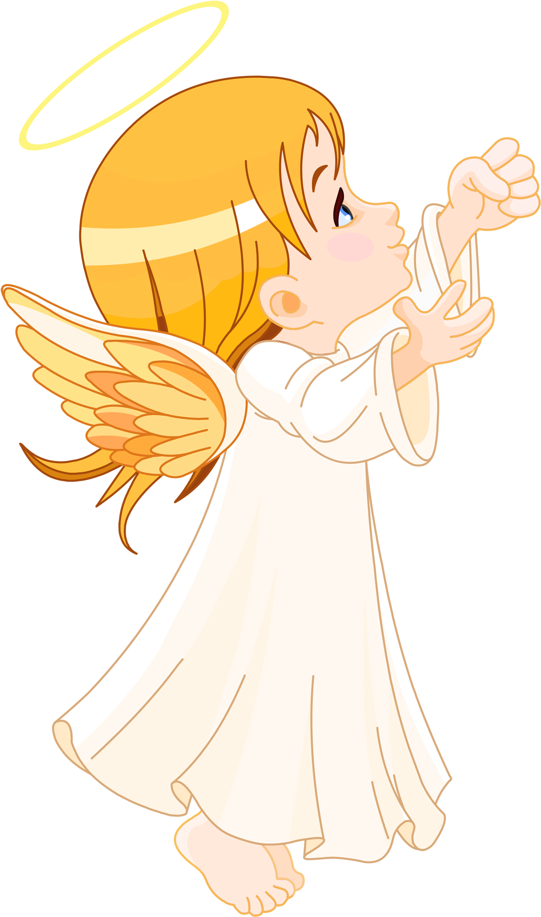 Cute Little Angel Large Size Png Clipart - Рождественский Ангел Клипарт (1200x1891)
