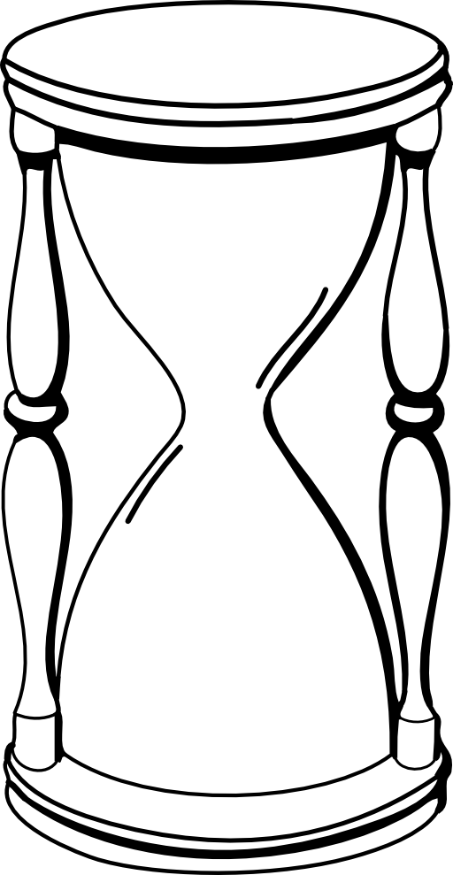Picture Of Hourglass - Empty Hourglass Clipart (512x989)