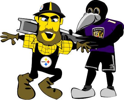 For Football Season That Is I Know, I Know, I Could - Baltimore Ravens Vs Steelers (400x322)