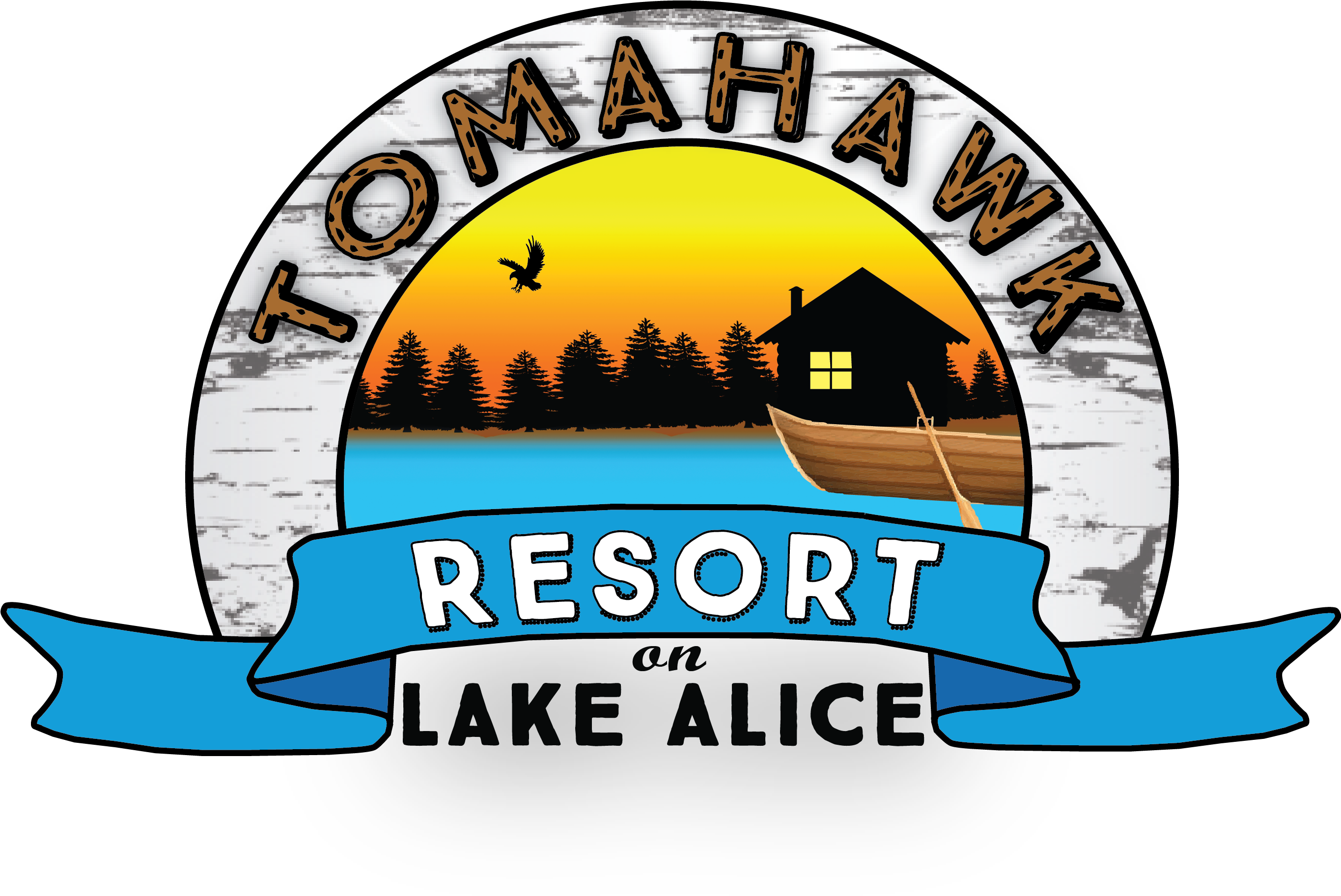 Logo - Tomahawk Resort On Lake Alice (2729x2182)