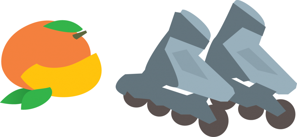 Mangos And Rollerblades - Rollerblades Cartoon (1024x472)