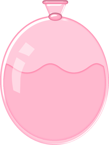 Pink Balloons - Water Balloon Transparent Background (374x500)
